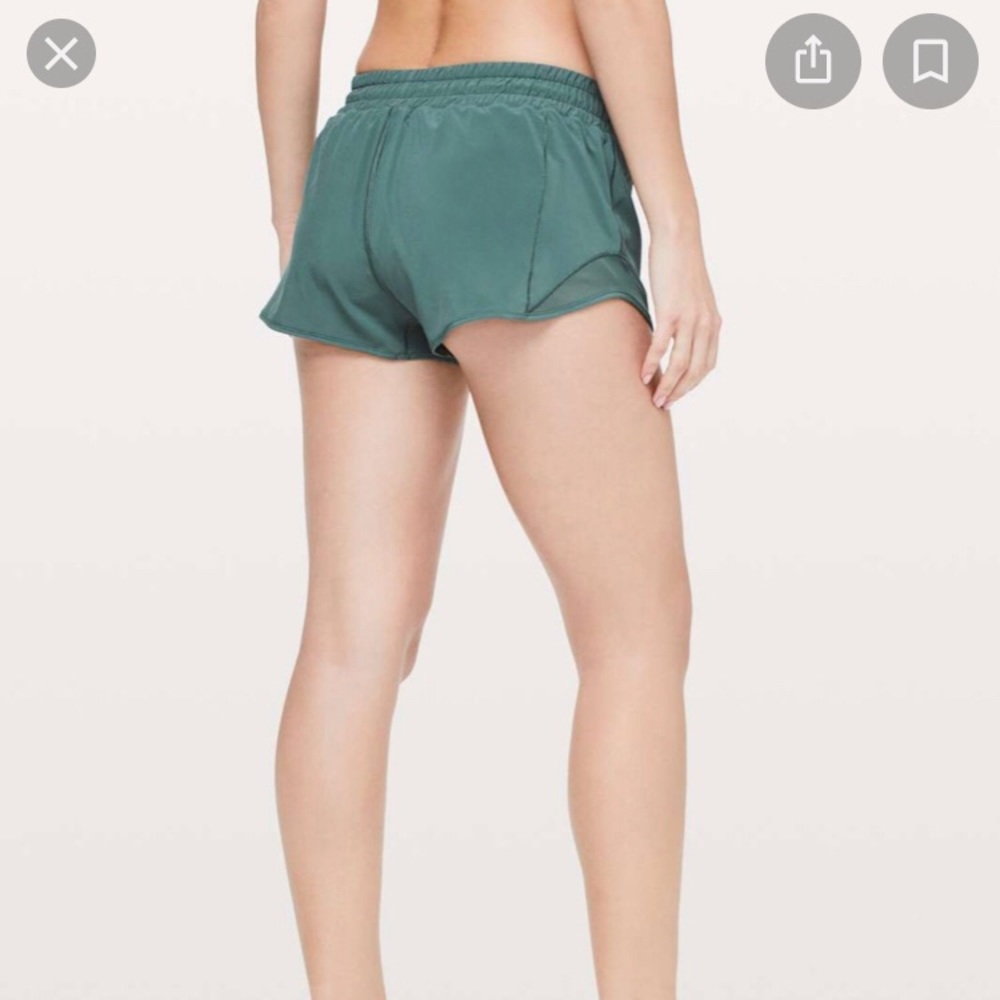 Green lulu hotty hot shorts
